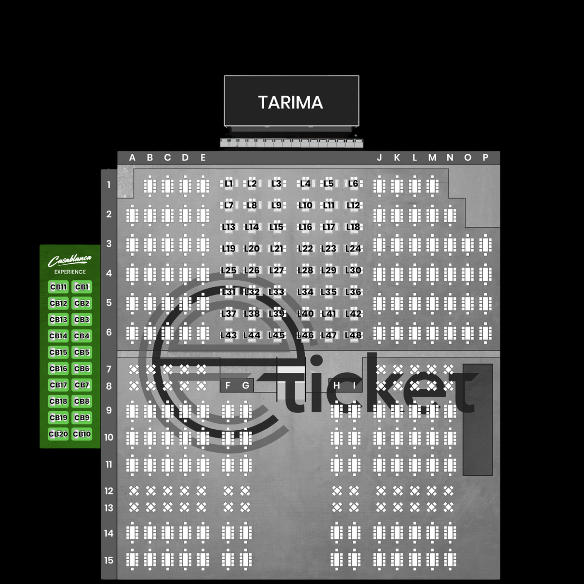 El mapa del evento